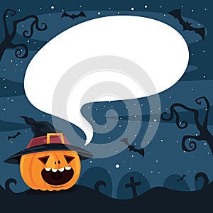 Halloween Design With Cartoon Character