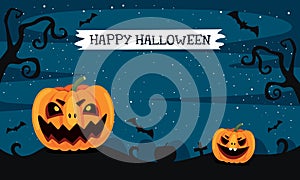 Halloween Design With Cartoon Character