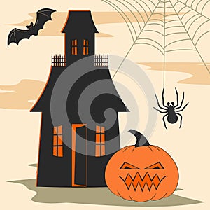 Halloween design elements