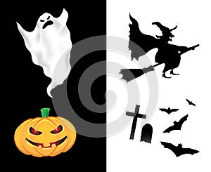 Halloween design elements