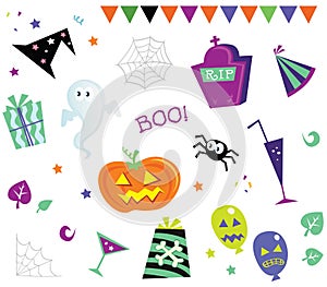 Halloween design elements and icons I