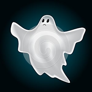 Halloween design with ghost