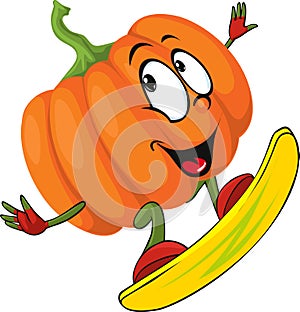Halloween design pumpkin funny vector illustration