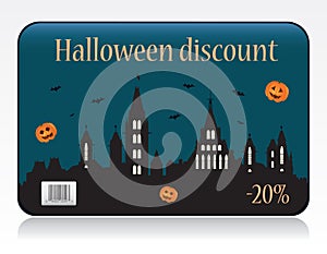 Halloween discount card