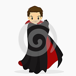 Halloween Dracula Costume Vector