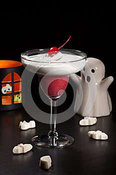 Halloween drinks - Raspberry Vanila Daiquiri