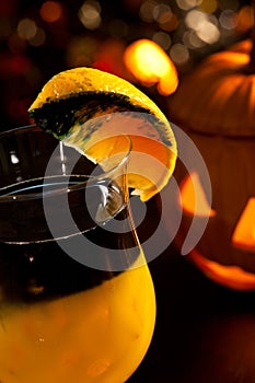 Halloween drinks - Rotten Pumpkin Cocktail