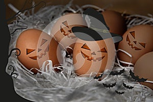 Halloween eggs