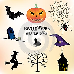 Halloween elements