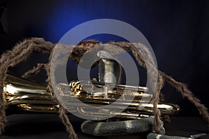 Halloween Euphonium Tuba Snake Spider