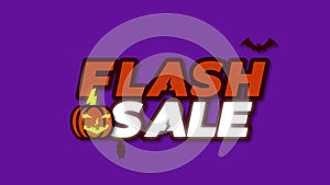 Halloween Flash Sale Text Animation