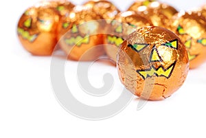 Halloween foil wrapped chocolate