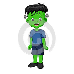 Halloween Frankenstein cartoon