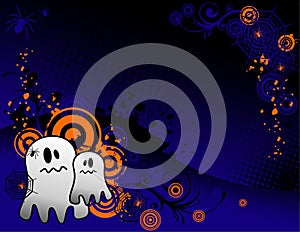 Halloween ghost banner
