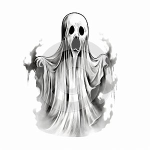 Halloween Ghost Drawing for Teachers