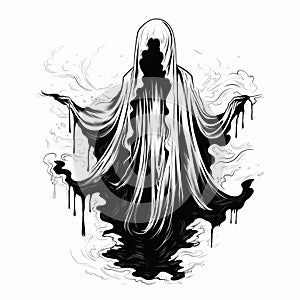 Halloween Ghost Drawing for Teachers