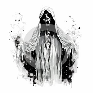 Halloween Ghost Drawing for Teachers