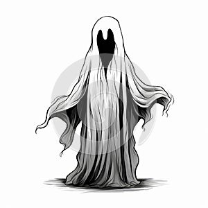Halloween Ghost Drawing for Teachers
