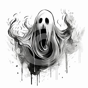 Halloween Ghost Drawing for Teachers