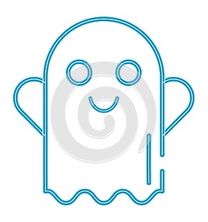 halloween ghost neon light