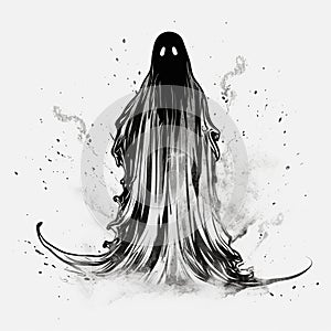 Halloween Ghost Sketch photo