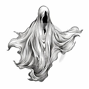 Halloween Ghost Vector Art