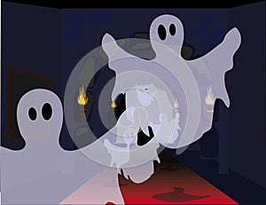 Halloween ghosts photo