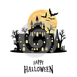 Halloween graphic card background