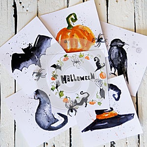 Halloween greeting card