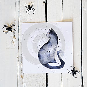 Halloween greeting card