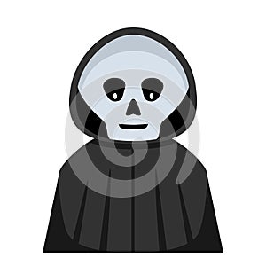 Halloween Grim Reaper Avatar Flat Icon