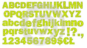 Halloween grimmy aphabet and numbers