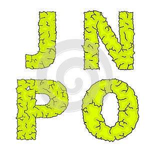 Halloween grimy letters jnpo