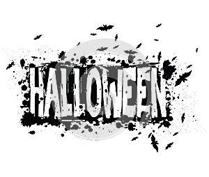 Halloween grunge silhouette background