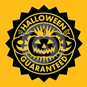 Halloween Guaranteed Pumpkin Seal