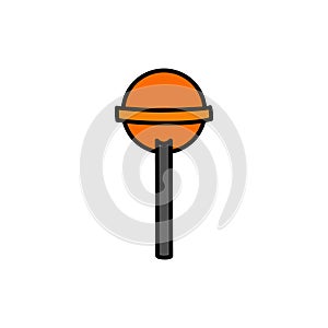 Halloween hand drawn lollipop vector illustration