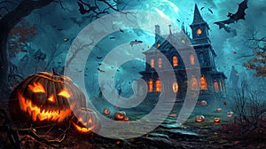 Halloween haunted House