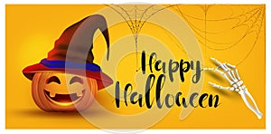 Halloween having fun and happy pumpkin laughing party candy trick or treat party decoration,invitation card for holidays moon,bat,