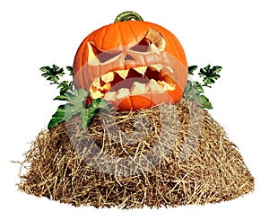 Halloween Hay Pile