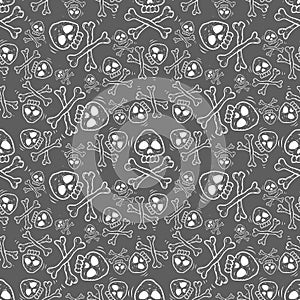 Halloween holiday seamless pattern background