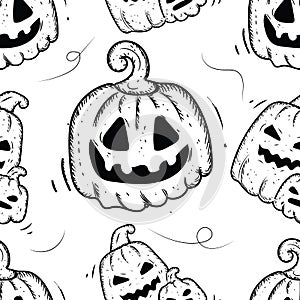 Halloween holiday seamless pattern background