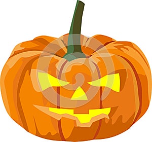 Halloween Horor Pumpkin Lantern Vector