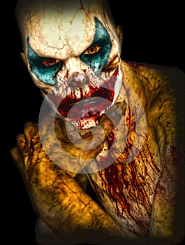 Halloween horror clown