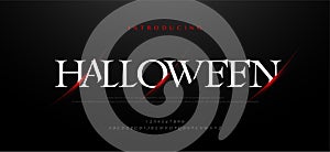 Halloween Horror, scary movie alphabet font. Typography scary style fonts set. vector illustration