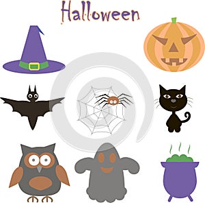 Halloween icon set