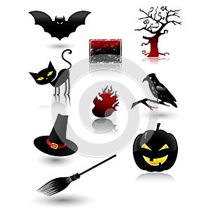 Halloween icon set