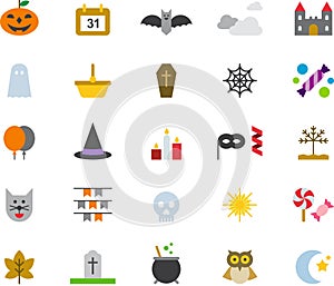 Halloween icon set