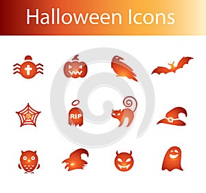 Halloween icons