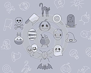 Halloween Icons set 02-03