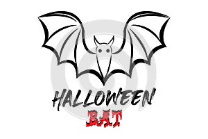 Halloween Illustration Bat Costume Doll